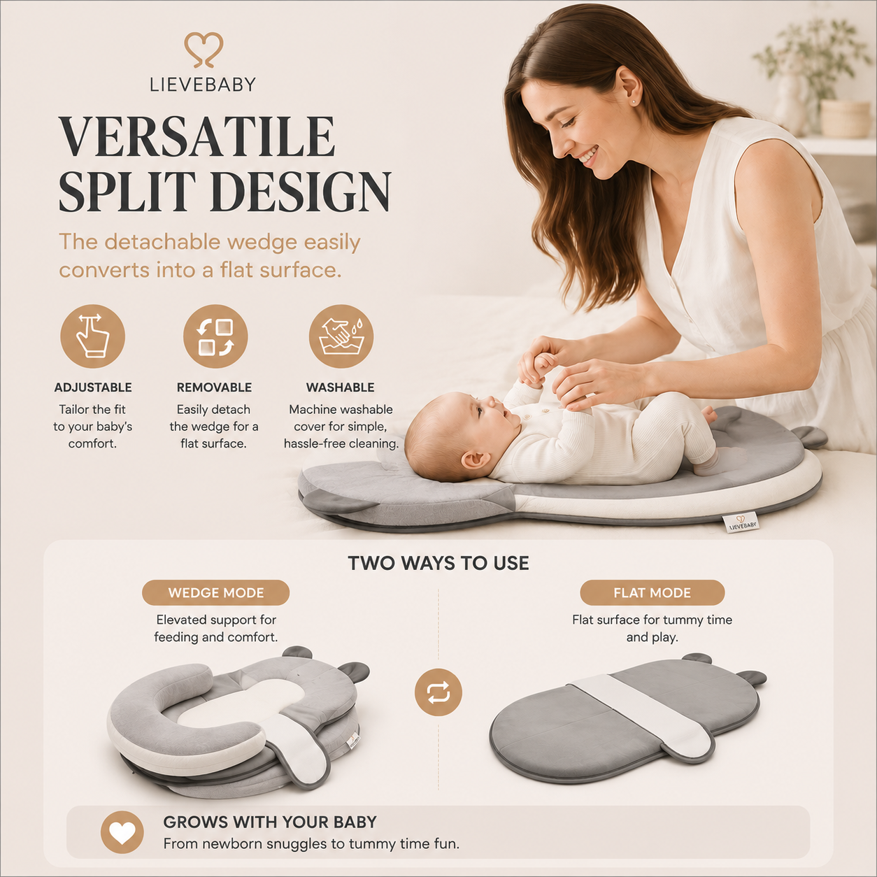 The Knus — anti-reflux feeding lounger - Reflux Wedge & Nursing Support