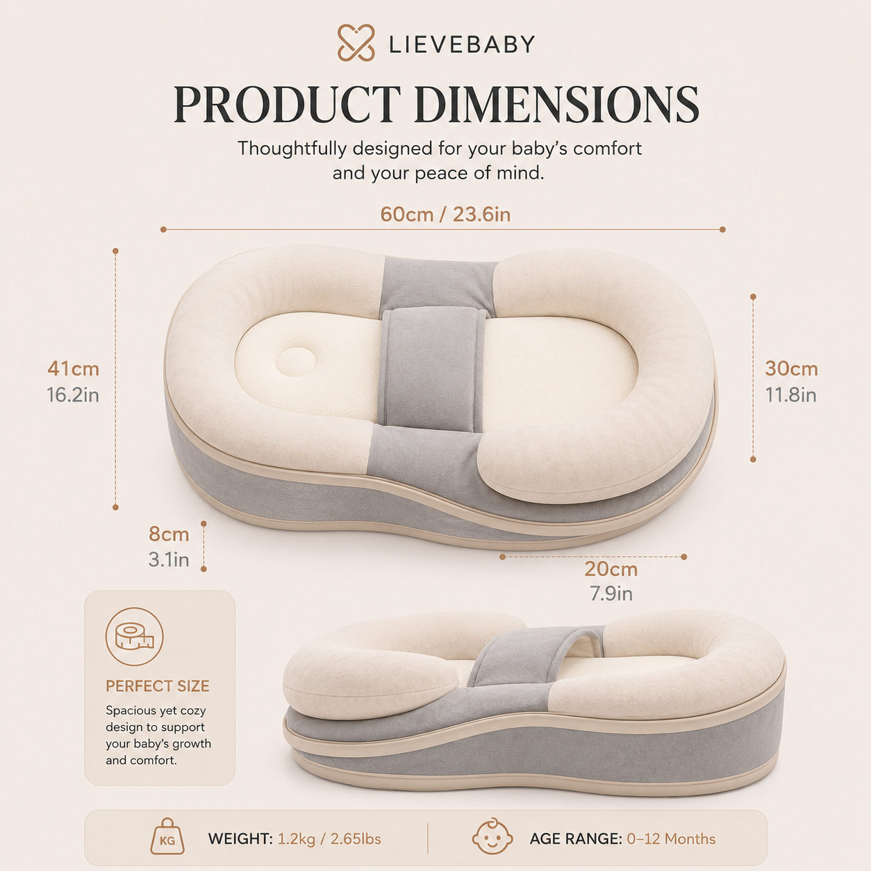 The Knus — anti-reflux feeding lounger - Reflux Wedge & Nursing Support